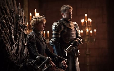 Lena Headey and Nikolaj Coster-Waldau in Game of Thrones - Credit: HBO