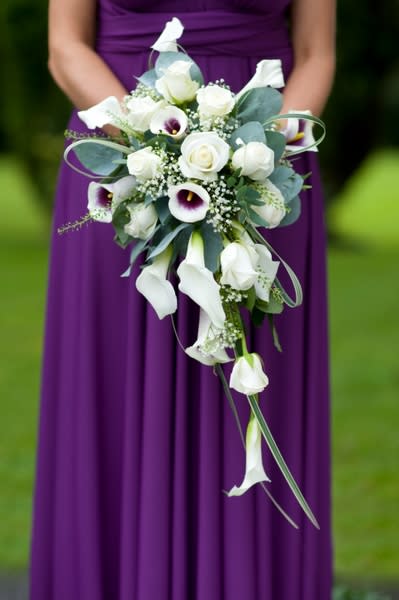 Beautiful purple bridesmaid dress