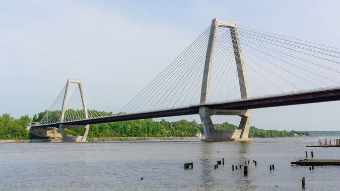 Lewis and Clark bridge in Prospect Kentucky