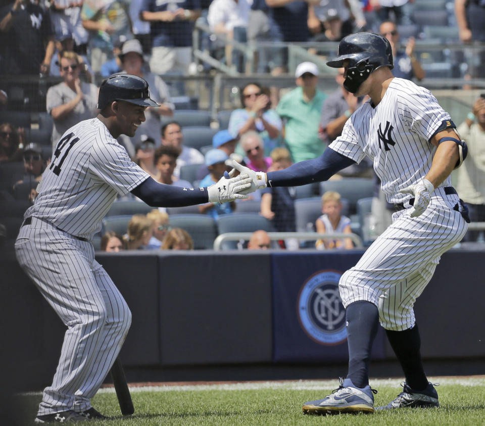 Giancarlo Stanton and Miguel Andujar. 