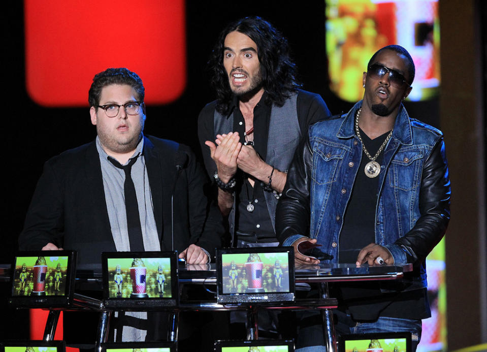 MTV Movie Awards Show Photos 2010 Jonah Hill Russell Brand Sean Combs