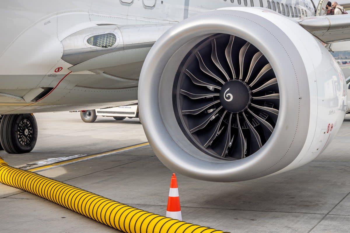 The 26-year-old Boeing aircraft is flown by domestic Iranian carrier Varesh Airlines (Getty Images)