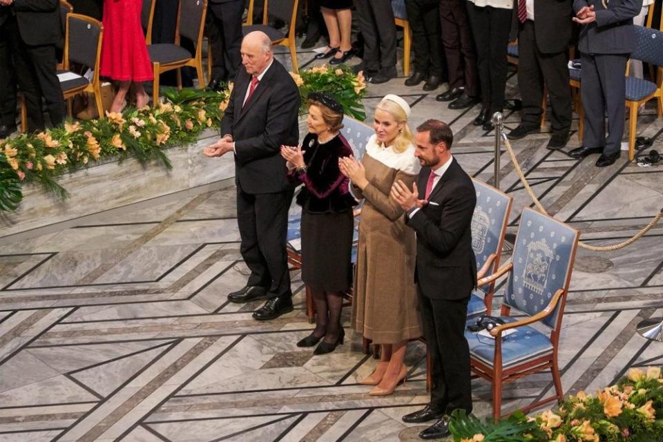 King Harald, Queen Sonja, Crown Princess Mette Marit and Crown Prince Haakon