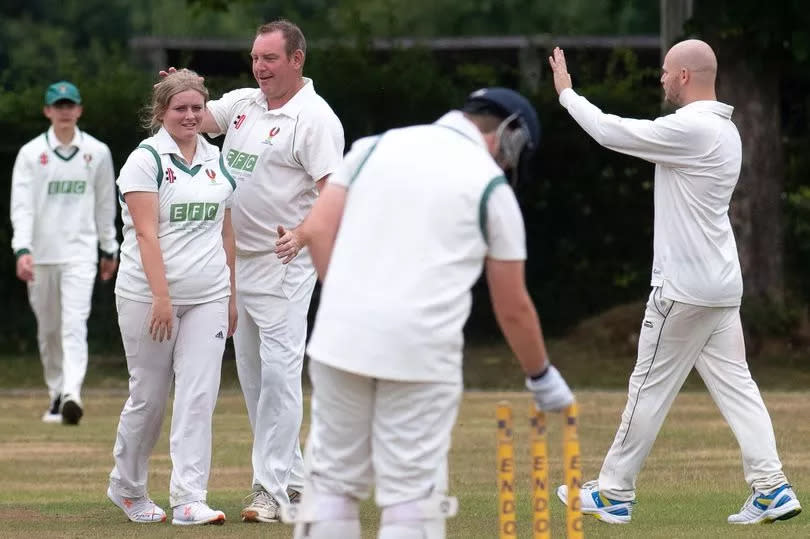 Amy Griffiths was in the runs and wickets as Woore won their first North Staffs and South Cheshire League Division Four game of the season.