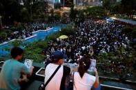 Civil servants attend a rally to support the anti-extradition bill protest in Hong Kong