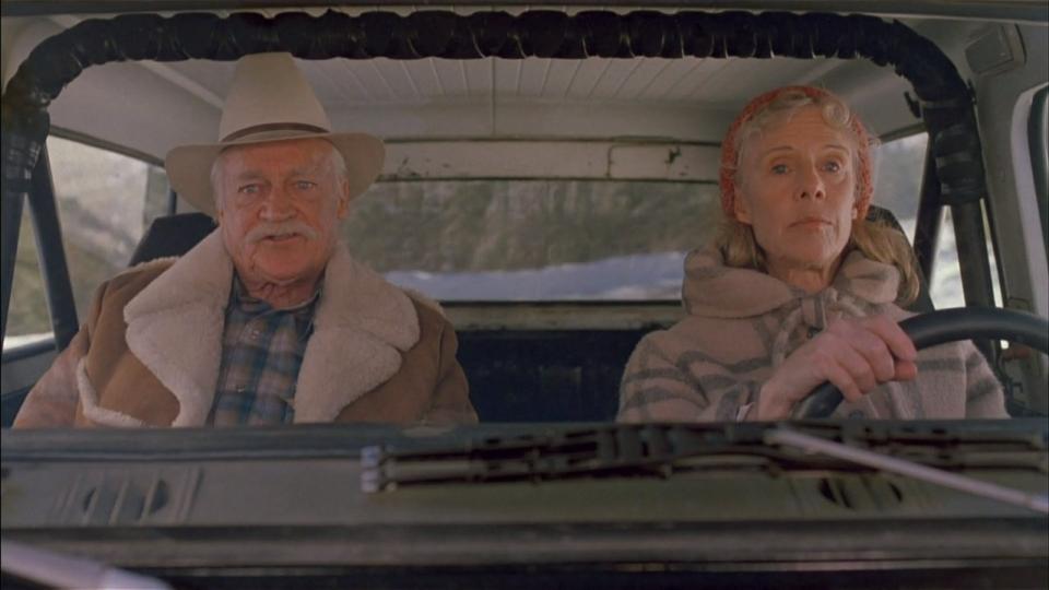 Richard Farnsworth and Frances Sternhagen in Misery