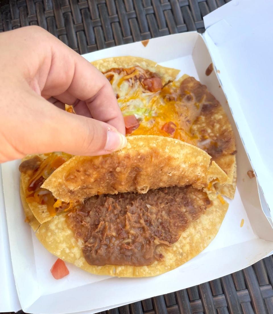 Inside vegetarian Taco Bell's Mexican Pizza