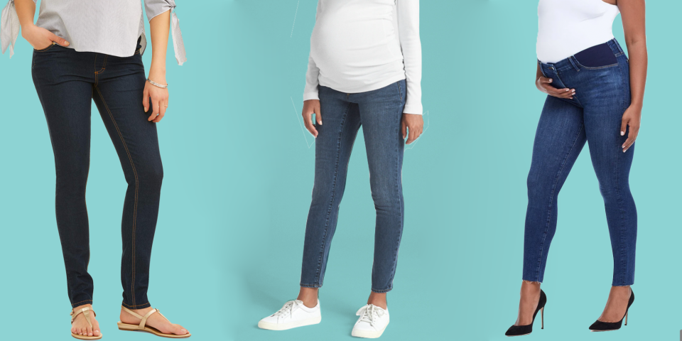 These Flattering Maternity Jeans Belong in Every Pregnant Mom's Closet