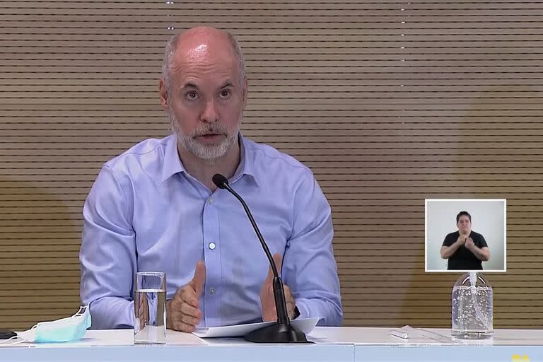 Conferencia de prensa del Jefe de Gobierno de la Ciudad de Buenos Aires, Horacio Rodríguez Larreta