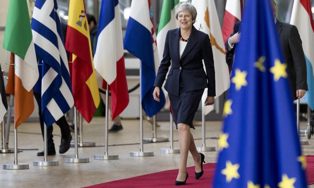 May arriving for EU summit