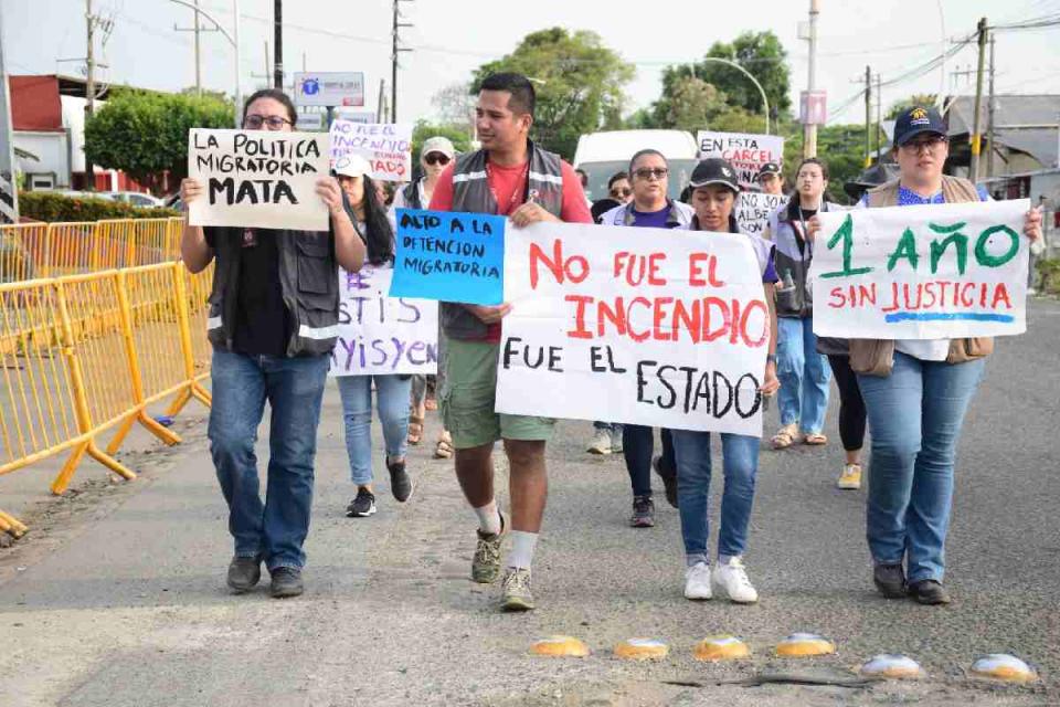 incendio estación migratoria