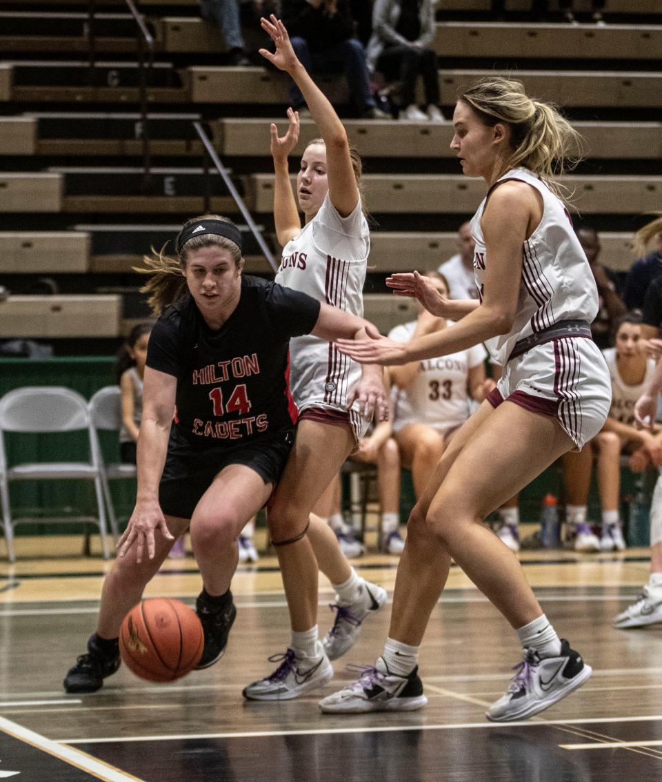 Albertus Magnus defeated Hilton 67-50 in the New York State girls Class AA basketball championship game at Hudson Valley Community College in Troy March 16, 2024.