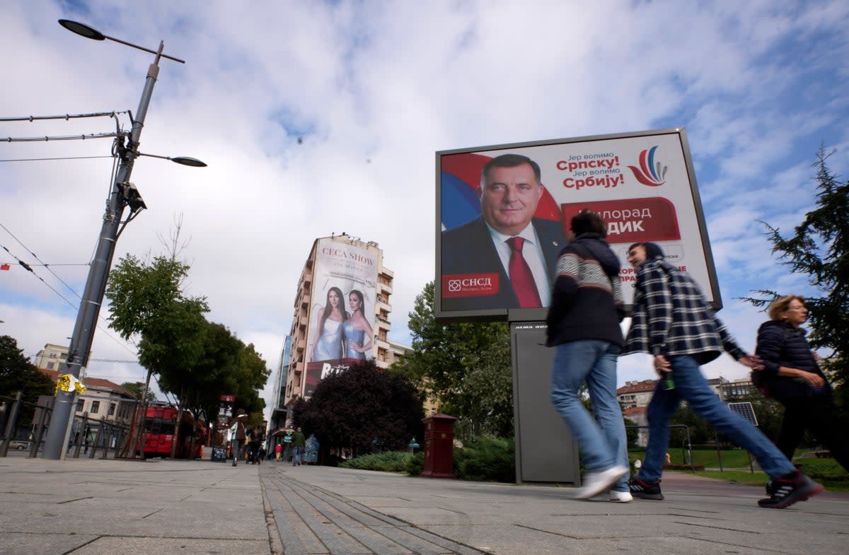 Serbia Bosnia Election (Copyright 2022 The Associated Press. All rights reserved)