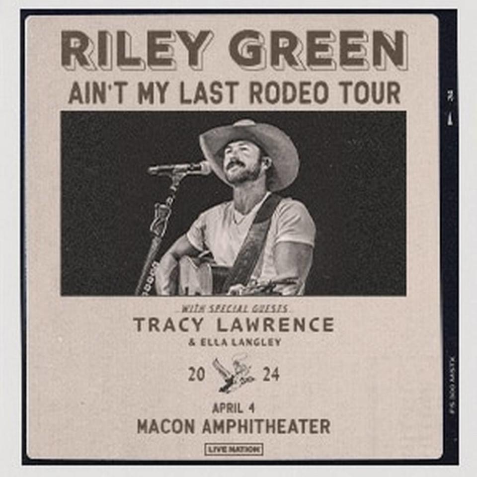 Riley Green is coming to Macon.