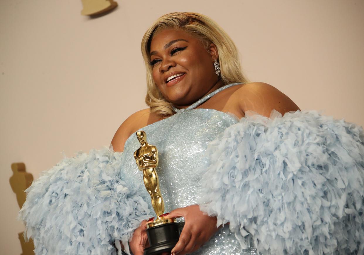 Da'Vine Joy Randolph, winner of Best Supporting Actress for 'The Holdovers,' at the 96th Oscars at the Dolby Theatre at Ovation Hollywood in Los Angeles on Sunday.