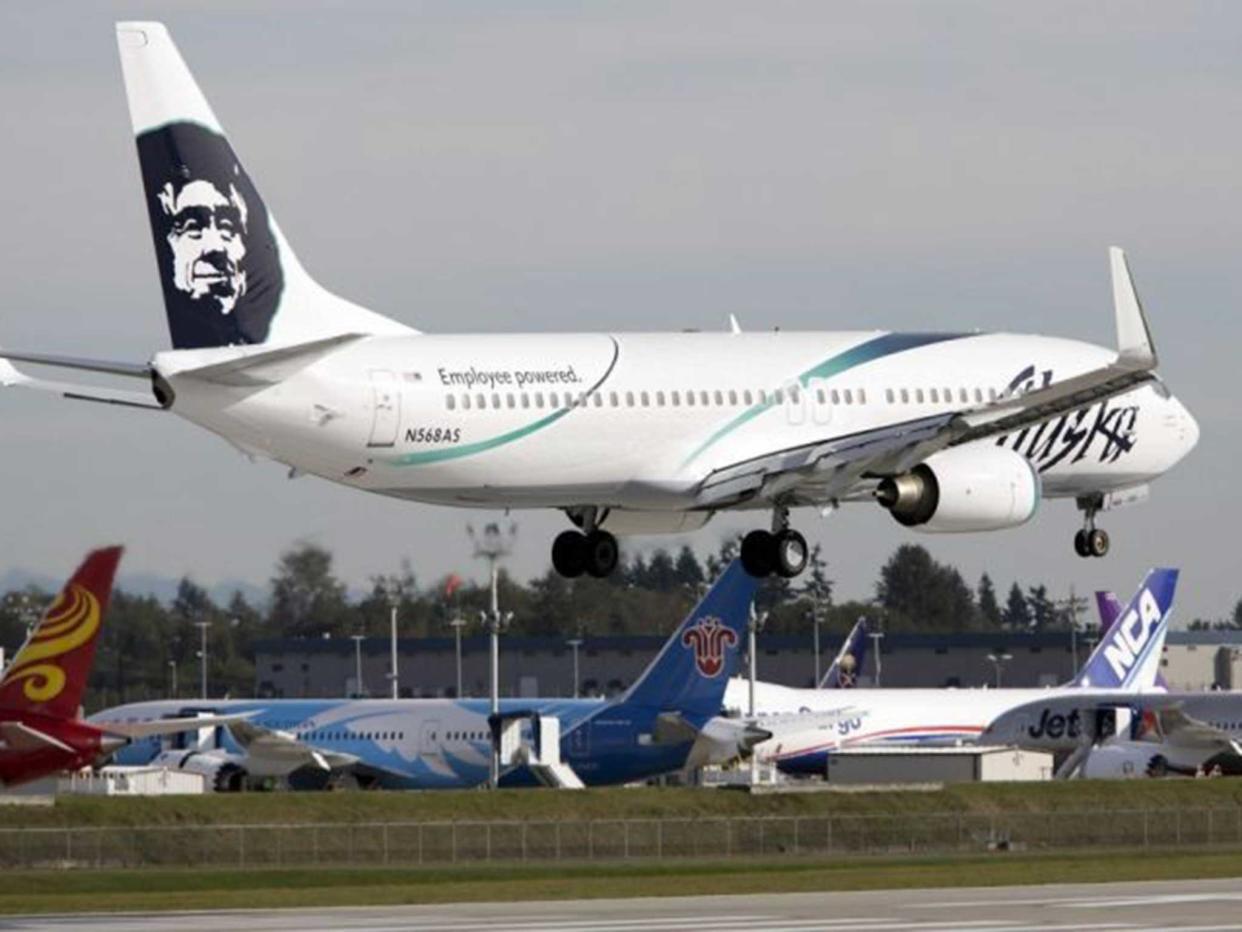 An Alaska Airlines flight (Reuters)