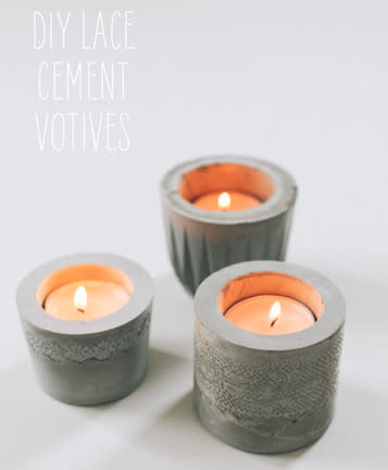 Cement Votive Holders