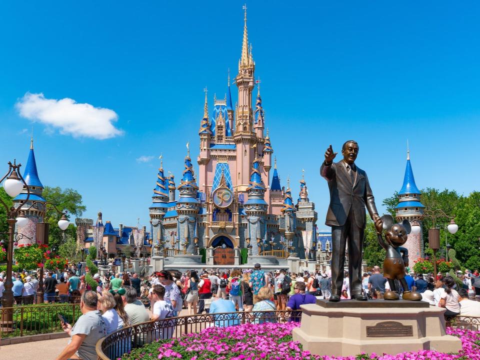 General views of the Walt Disney at Magic Kingdom on April 03, 2022 in Orlando, Florida.