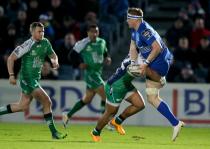 Jamie Heaslip tackled by Bundee Aki