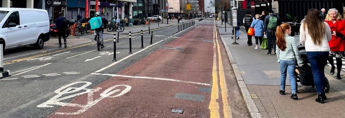 Brighton Road cycle lane in Croydon (Croydon Council)