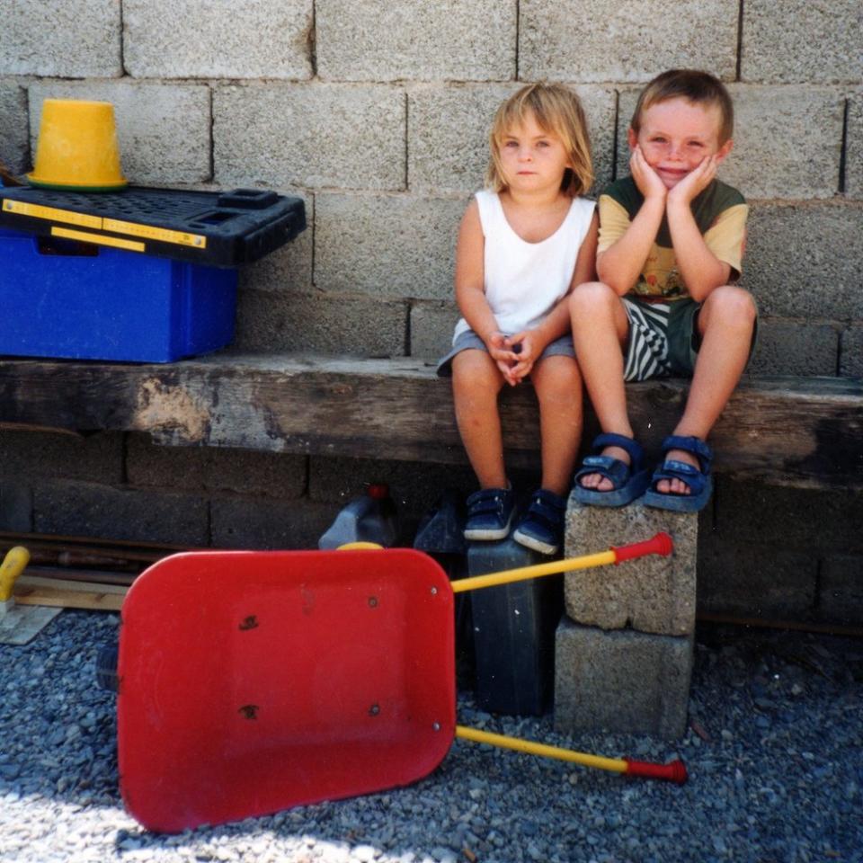 Billie and Alex in Spain, 2002