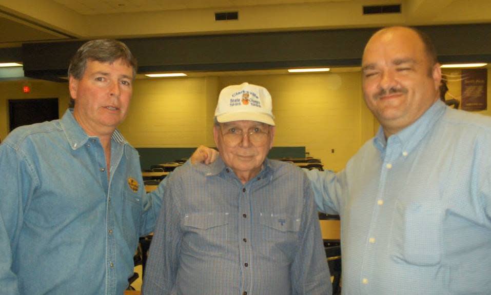 Buster Carlisle, center, with sons Randall, left, and John. (Courtesy of the Carlisle family)