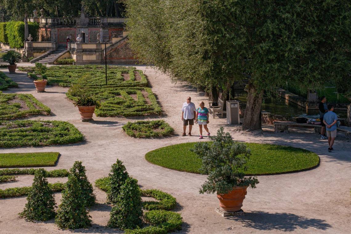 The gardens at Vizcaya. 