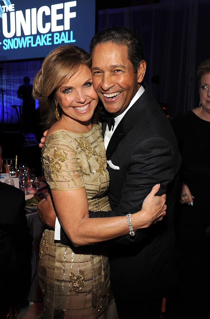 Katie Couric and Bryant Gumbel attend the Ninth Annual UNICEF Snowflake Ball at Cipriani on Wall Street on Dec. 3, 2013. Getty Images for UNICEF