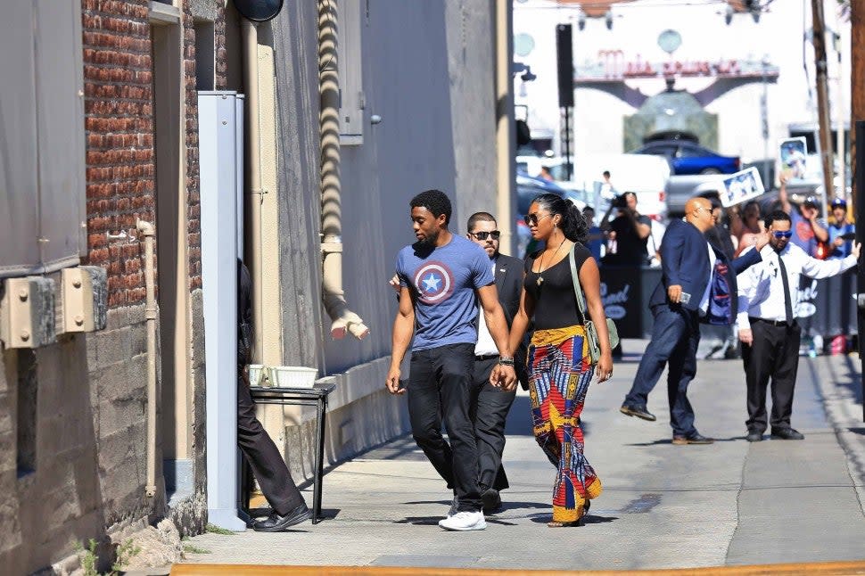 Chadwick Boseman and Taylor Simone Ledward