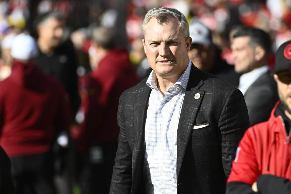 San Francisco 49ers general manager John Lynch. Mandatory Credit: Brad Mills-USA TODAY Sports