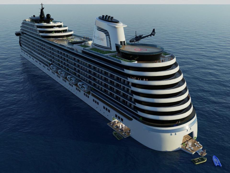 A rendering of Storylines' MV Narrative cruise ship.