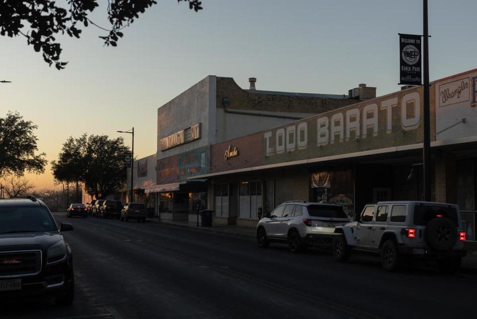 Downtown Eagle Pass, on Jan. 18, 2024.