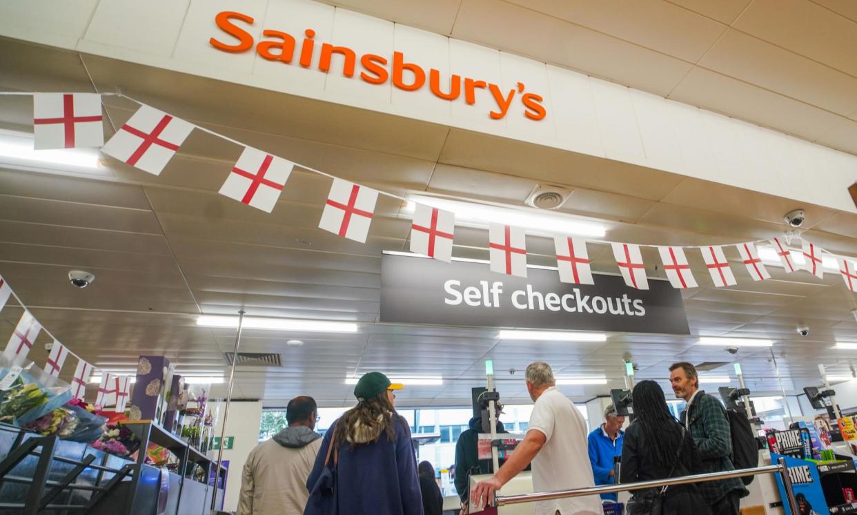 <span>Football fans drove up purchases of beers, crisps and snacks on Euro 2024 match days.</span><span>Photograph: Amer Ghazzal/REX/Shutterstock</span>