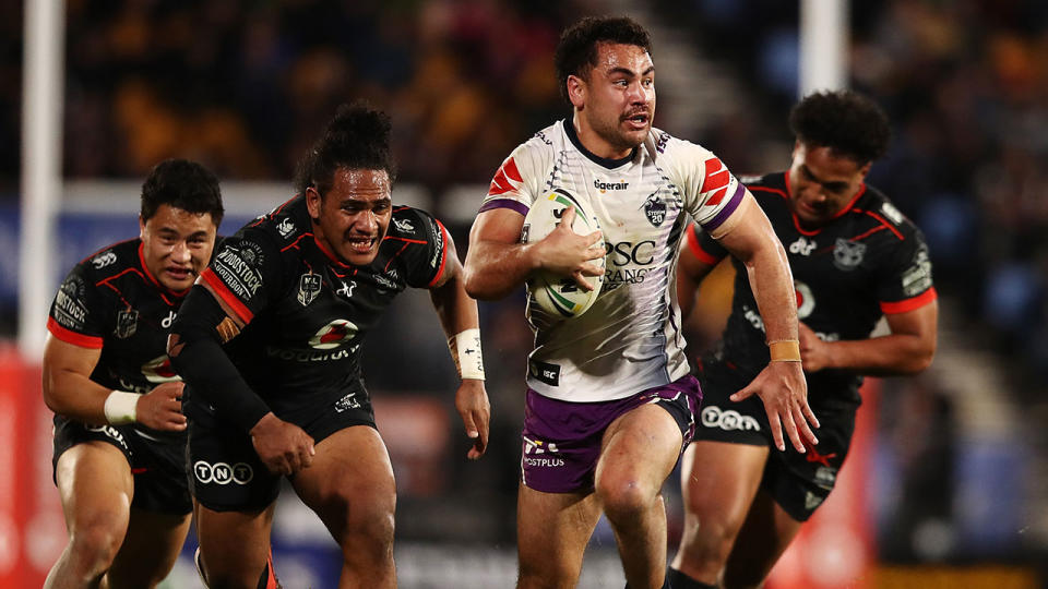 The Storm won another tight contest against the Warriors. Pic: Getty