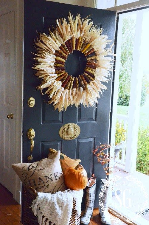 Indian Corn Fall Wreath