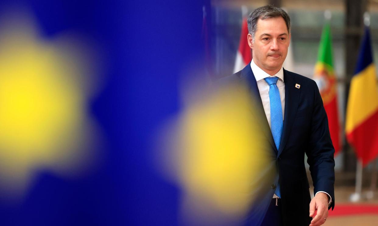 <span>Alexander De Croo: ‘[Russia’s] objective is to help elect more pro-Russian candidates in the European parliament … it’s very clear.’</span><span>Photograph: Geert Vanden Wijngaert/AP</span>