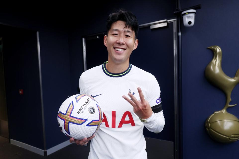 Heung-min Son ended his goal drought in sensational fashion  (Tottenham Hotspur FC via Getty I)