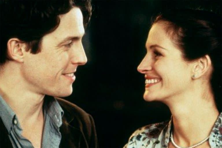 Hugh Grant y Julia Roberts en Un lugar llamado Notting Hill