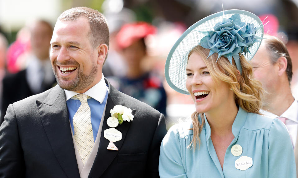 ASCOT, UNITED KINGDOM - JUNE 22: (EMBARGOED FOR PUBLICATION IN UK NEWSPAPERS UNTIL 24 HOURS AFTER CREATE DATE AND TIME) Peter Phillips and Autumn Phillips attend day five of Royal Ascot at Ascot Racecourse on June 22, 2019 in Ascot, England. (Photo by Max Mumby/Indigo/Getty Images)