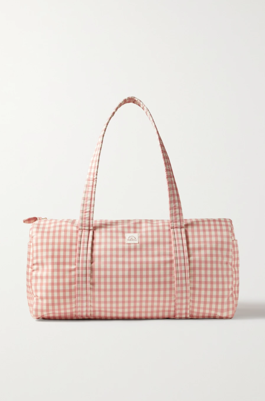 Gingham Shell Weekend Bag