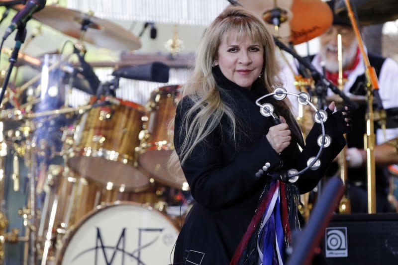 Stevie Nicks performs with Fleetwood Mac on "Today" in 2014. File Photo by John Angelillo/UPI