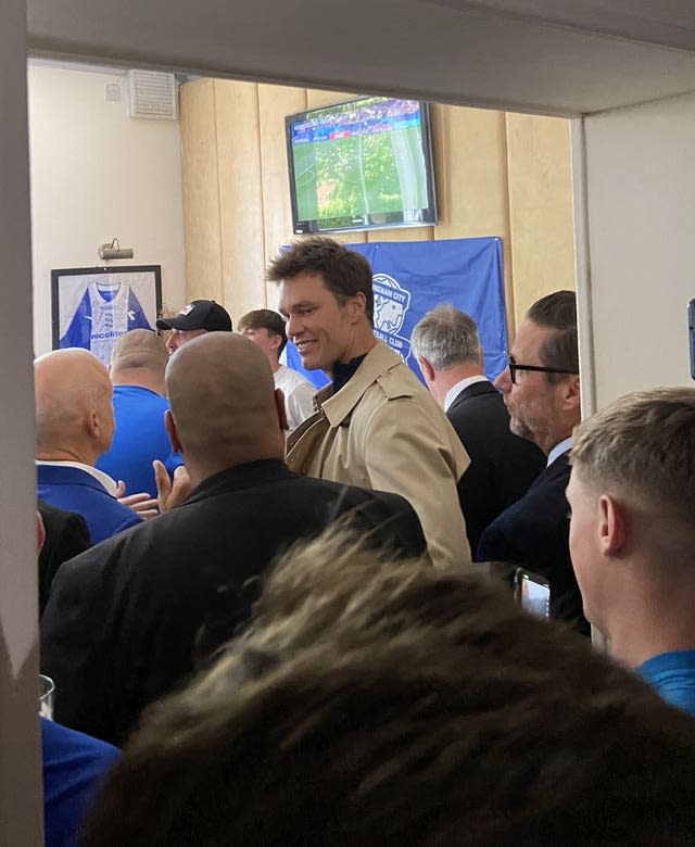 Tom Brady at Birmingham City match