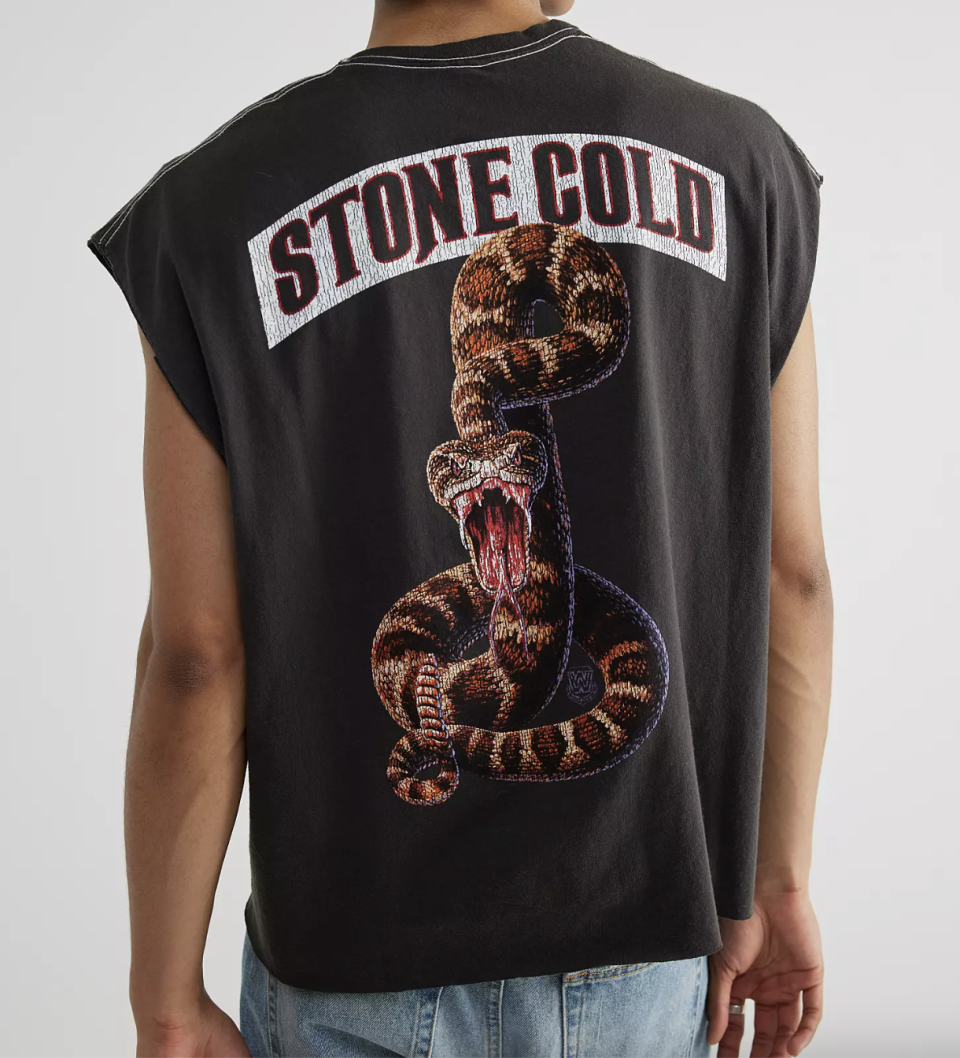 <p><a href="https://go.redirectingat.com?id=74968X1596630&url=https%3A%2F%2Fwww.urbanoutfitters.com%2Fshop%2Fwwe-uo-exclusive-stone-cold-muscle-tee&sref=https%3A%2F%2Fwww.womansday.com%2Frelationships%2Fg60709205%2Ffunny-gifts-for-men%2F" rel="nofollow noopener" target="_blank" data-ylk="slk:Shop Now;elm:context_link;itc:0;sec:content-canvas" class="link ">Shop Now</a></p><p>Stone Cold Muscle Tee</p><p>urbanoutfitters.com</p><p>$39.00</p><span class="copyright">Urban Outfitters</span>