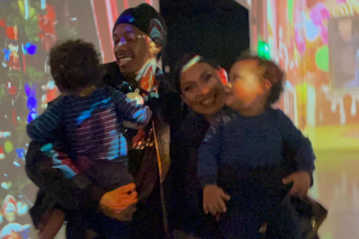 Nick Cannon Abby De La Rosa Christmas Train