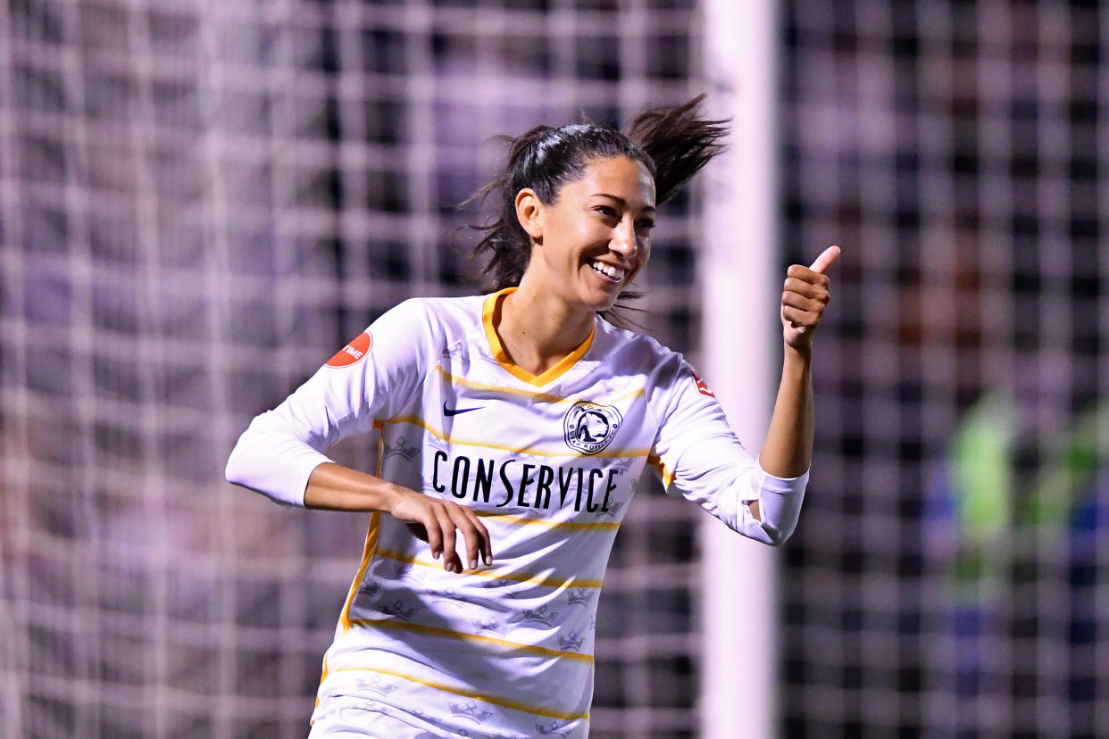 The Utah Royals, headlined by Christen Press, have enjoyed a much better infrastructure since relocating from Kansas City. (Getty)