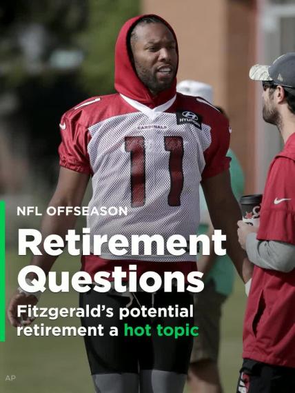 Larry Fitzgerald's potential retirement a hot topic, except to Fitzgerald