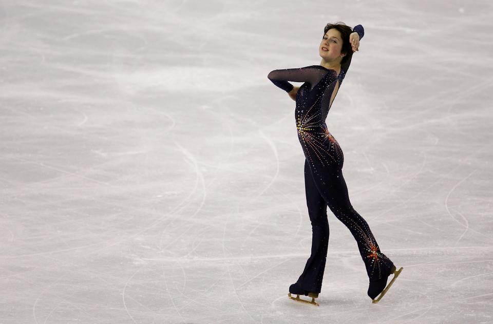 Irina Slutskaya during the 2006 Winter Olympic Games in Turin, Italy. (Photo: Getty Images)