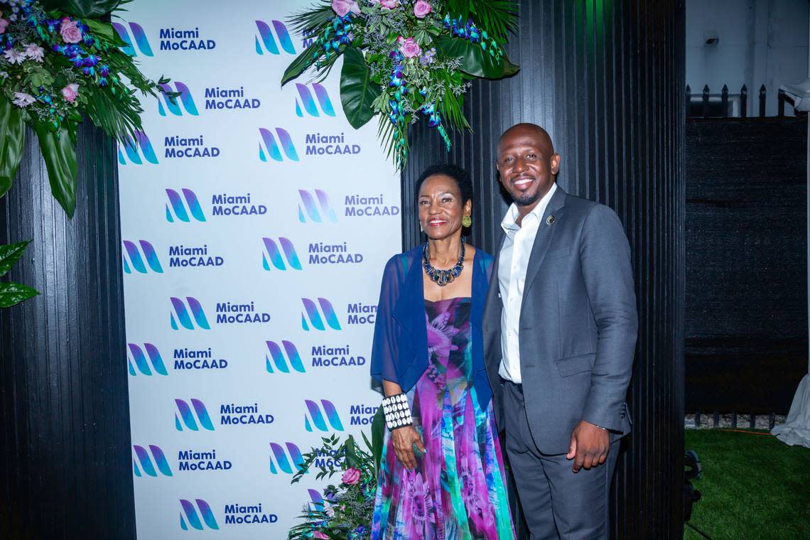 Marilyn Holifield, co-founder of the Miami Museum of Contemporary Art of the African Diaspora, and Keon Williams, founder and owner of The Urban entertainment venue in Overtown.