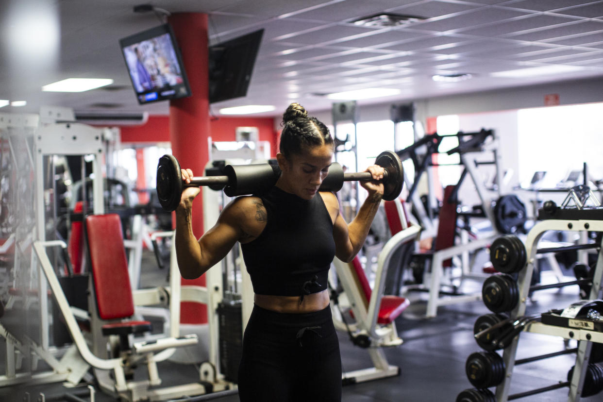 El mural de la campeona mundial de boxeo Amanda Serrano en Bayamón, Puerto Rico, el 21 de octubre de 2023. (Erika P. Rodríguez/The New York Times)
