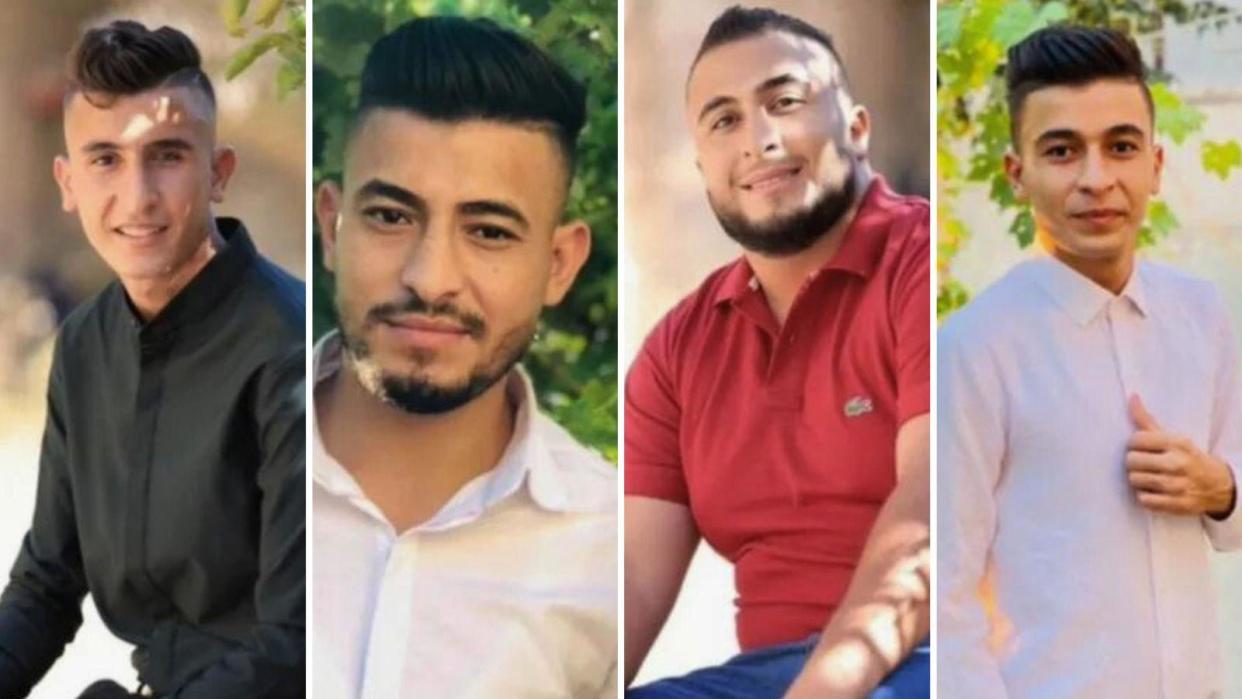 Los 4 hermanos que fallecieron en el ataque.
